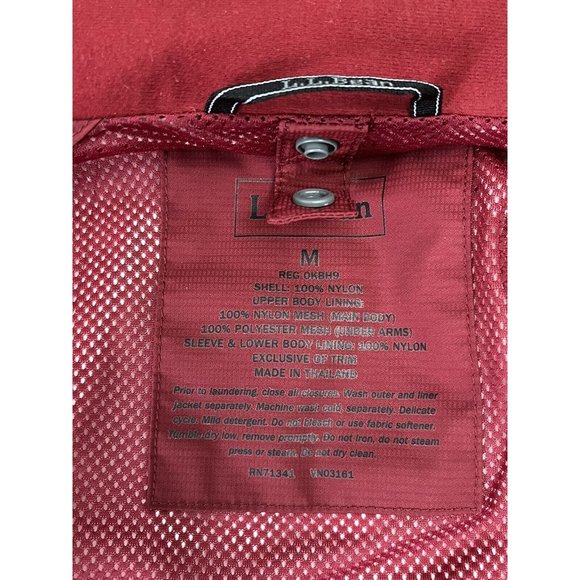 L.L. Bean Weather Challenger 3-in-1 Jacket Mens Medium REG Red Winter EUC - Picture 11 of 15